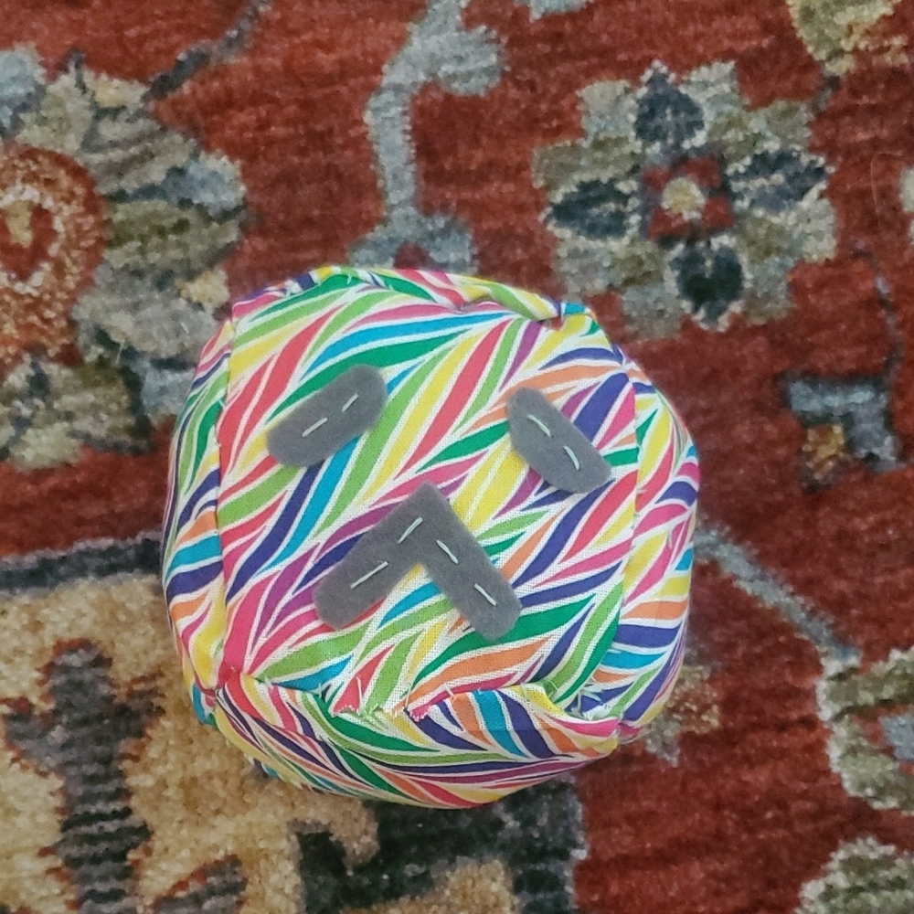 Handmade SlimeCube - Colorfuly Feathers Sad Sleepy